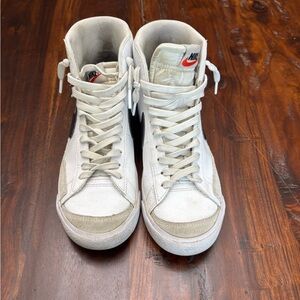 Black and white Nike Blazers High-Top Sneakers